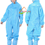 quần ao phòng sạch chống tĩnh điện liền quần
