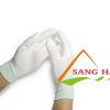 găng tay phòng sạch vải thun trắng