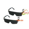 kính đen đậm gọng đen 809