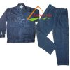 quần áo điện lực vải Jean