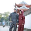 Áo mưa bộ vải dù 5x chất lượng 1 lớp