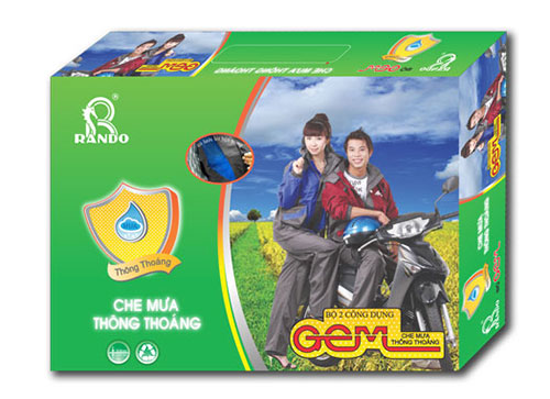 Hộp Áo Mưa Bộ Thời Trang Cao Cấp GEM