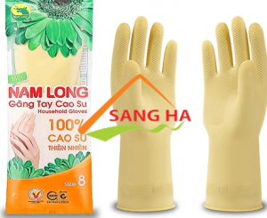Găng tay cao su Nam Long size 8